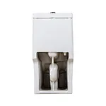 One piece ceramic Sanitary ware Siphonic S trap 300mm soft closing High pressure flush mechanism